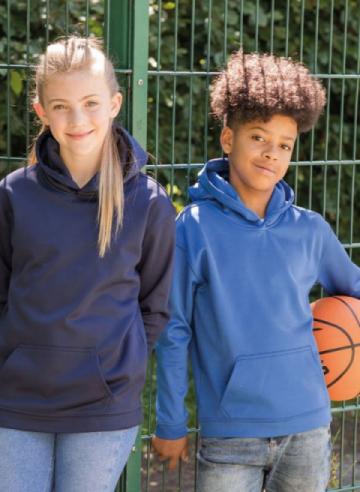 AWDis Just Hoods Kids Sports Polyester Hoodie AWDis Just Hoods Kids Sports Polyester Hoodie
