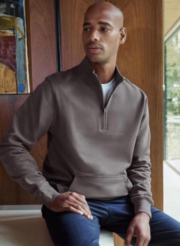 Kustom Kit 1/4-Zip Piqué Sweatshirt with Kangaroo Pockets Kustom Kit 1/4-Zip Piqué Sweatshirt with Kangaroo Pockets