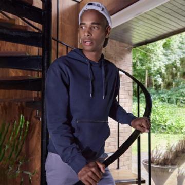 Kustom Kit Regular Fit Piqué Hoodie with Zipped Pocket Kustom Kit Regular Fit Piqué Hoodie with Zipped Pocket